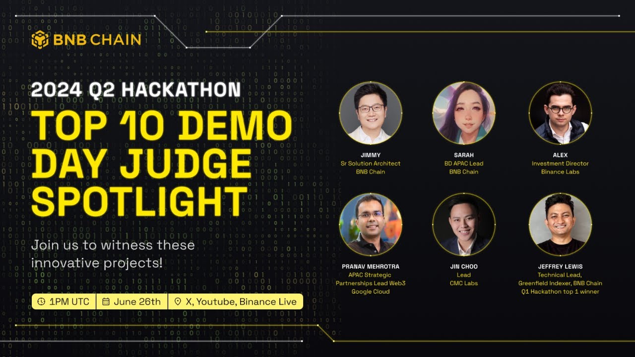 BNB Chain 2024 Q2 Hackathon Top 10 Demo Day - YouTube