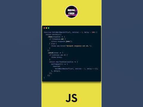 013: Javascript Back-Off Strategy in 30 seconds #shorts #javascript # ...