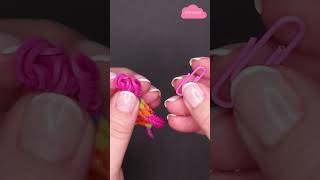 How To Close Rainbow Loom Friendship Bracelet without S Clip Short DIY Tutorial Quick Idea #Short