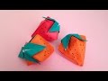 Origami Strawberry 3D instructions 折り紙 イチゴ 立体 簡単な折り方