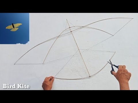 Cara membuat layang layangan burung  How to make a bird kite