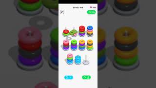 kids game for genius|| Color Hoop Stack|| #level 108 completed || K2k || best moves