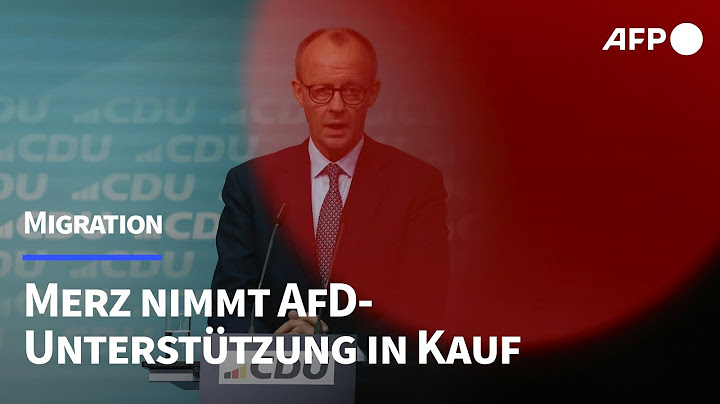 Migration: Merz nimmt AfD-Unterstützung in Kauf | AFP