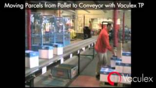 Moving Parcels from Pallet to Conveyor with Vaculex TP