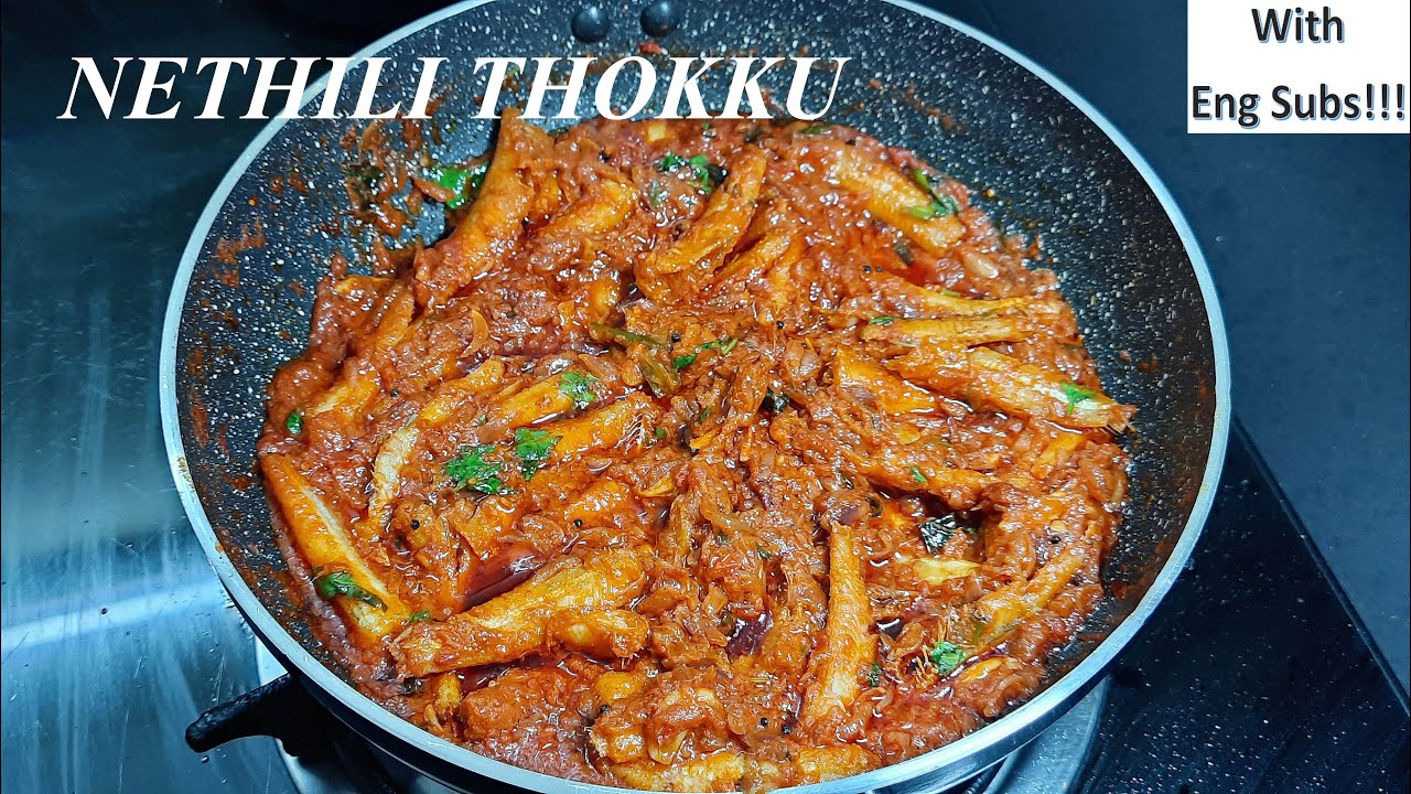 Nethili Meen thokku recipe in tamil Anchovy fish curry Omega 3 rich