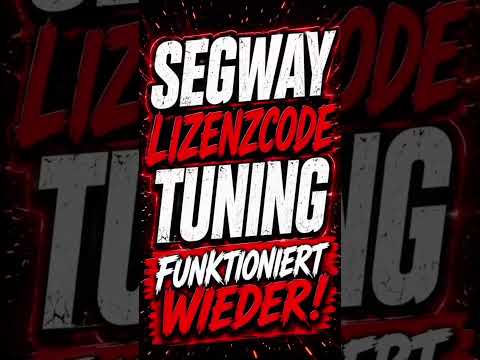 UPDATE! SEGWAY LIZENZCODE TUNING funktioniert wieder!  #escooter #escooters #segway #segwayninebot
