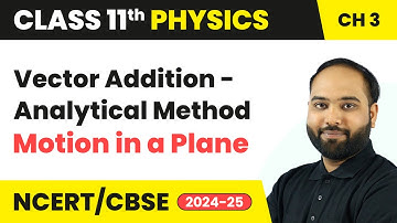 Vector Addition (Analytical Method) - Motion in a Plane | Class 11 Physics Chapter 3 | CBSE 2025-26