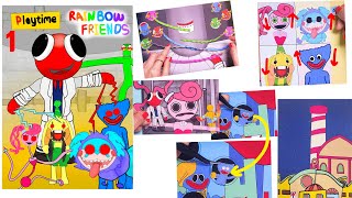 DIY♥ Roblox Rainbow Friends&Poppy Playtime Gaming book -Red's  Poppy Playtime Operation story 1