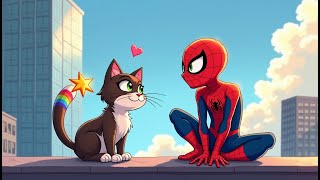 Spider-Man And Cat - Rainbow Star Hunt