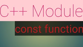 const function in C++ #const #function #C++ #OOP