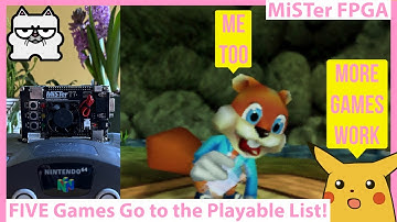 MiSTer FPGA N64 Core Updates! FIVE Games Promoted to Playable!
