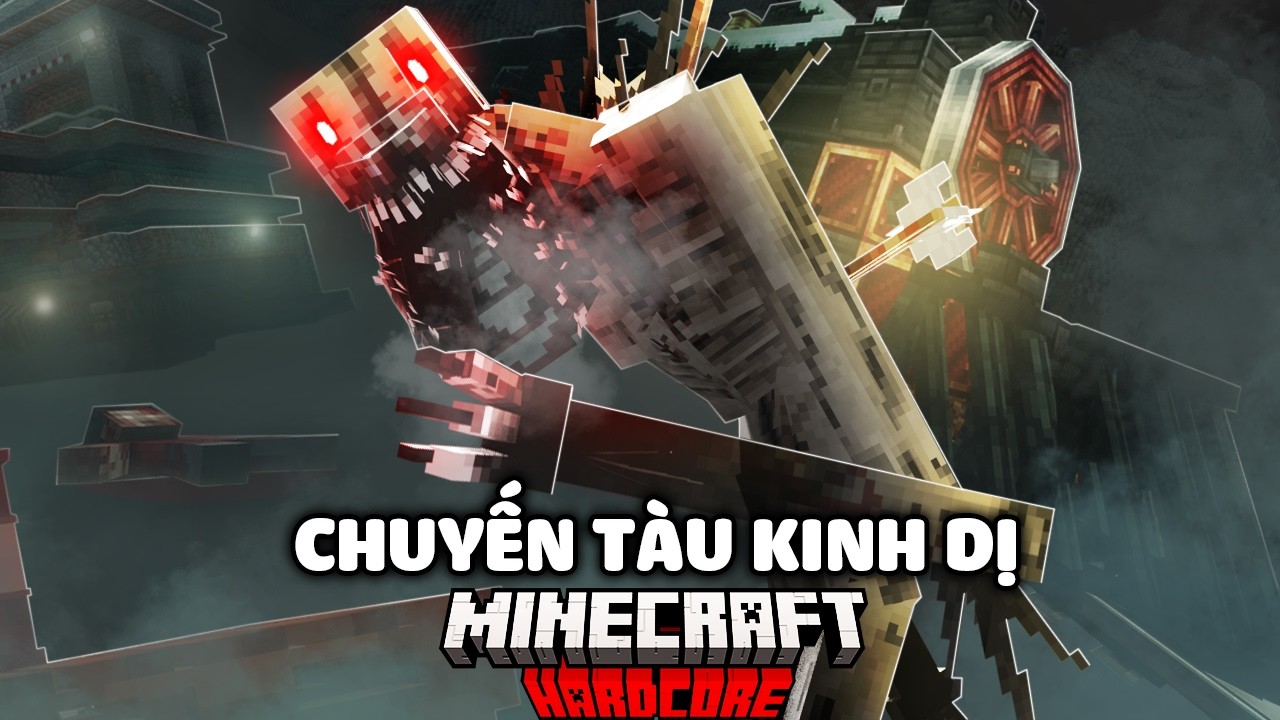 Mình Sinh Tồn Chuyến Tàu Kinh Dị Trong Minecraft Siêu Khó !!