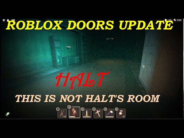 Roblox - Doors Halt then Eyes in the garden room??? 