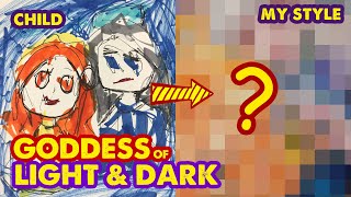 How To Redraw My Little Fan Painting | Goddesses of Light and Dark | Huta Chan