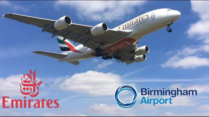Emirates A380 Arriving + Departing at Birmingham Airport (BHX)
