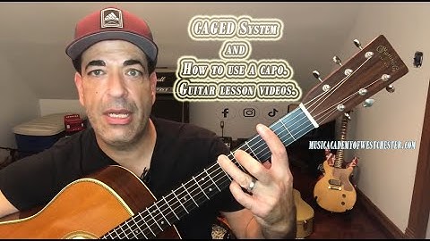 CAGED System and How to use a capo. Guitar lesson videos. #guitar