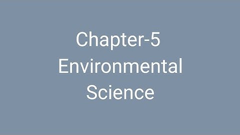 Environmental Science-Theory into practice- SEM 1/2 - DU/SOL/NCWEB/ REGULAR- AEC Chapter 5 Explained
