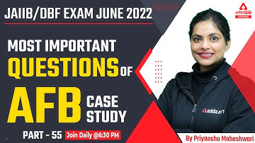 JAIIB/DBF Exam June 2022 | Most Important Questions of JAIIB AFB | Part 55