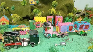 Penjelasan Bagaimana Sebuah Mainan Truk Trailer Dinamo Gearing Berputar Sama kedua Pasang Rodanya 