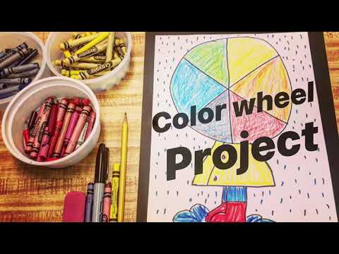 Color Wheel Art Project - Step By Step Tutorial- Really Easy For Kids Or Beginners Mrschuettesart