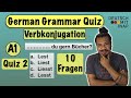 Test your German Grammar | German Grammar Quiz for A1 | Quiz 2 | German verb conjugation