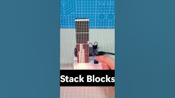 DIY LED Stacking Game Using Arduino - MAX7219 LED Dot Matrix Display #arduino #arduinoproject  #diy