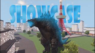 Godzilla 2014 Showcase In Kaiju Unleashed | Roblox Kaiju Unleashed