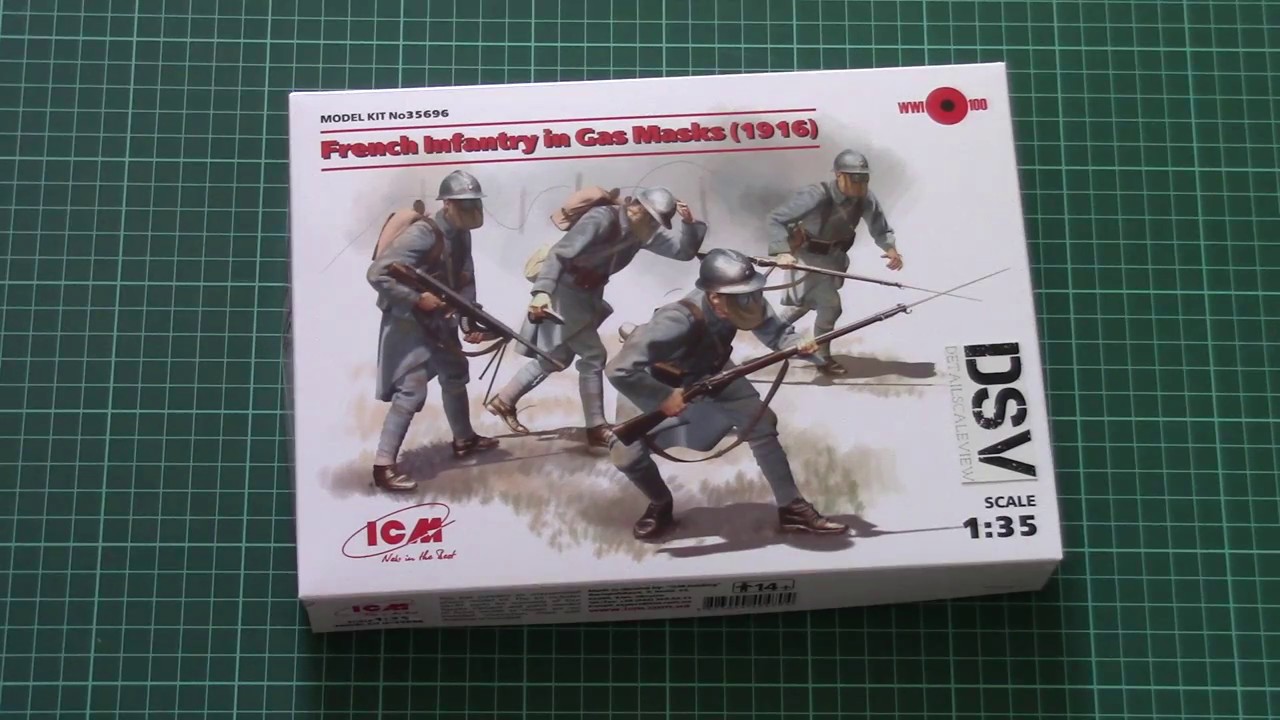 ICM 1/35 French Infantry in Gas Masks (35696) Review