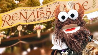 A puppet goes to the Renaissance Faire!