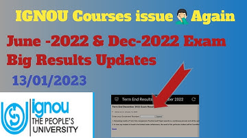 IGNOU Big Update||IGNOU exam result updated||IGNOU course issue||@thatwasopenstudy2717
