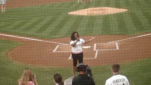 Stacy Hogg "Da Hogg's" Sing the National Anthem