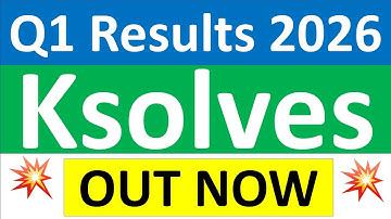 KSOLVES Q1 results 2026 | KSOLVES results today | KSOLVES Share News | KSOLVES Share latest news