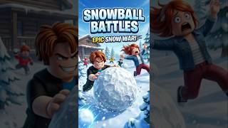 Can I Win This? | Snowball Battles Roblox #shorts #roblox