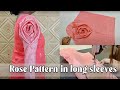 Trendy spiral rose sleeves cutting and stitching  sewing tutorial  needle girl