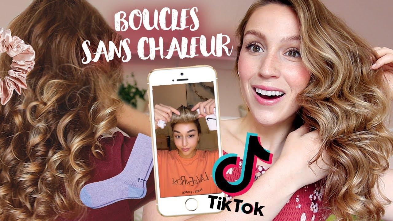 BOUCLES SANS CHALEUR : JE TESTE 3 MÉTHODES DE TIKTOK ! - YouTube