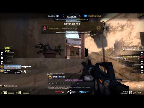Fnatic Flusha wallbang dreamHack 2014