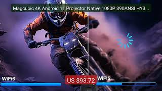 Magcubic 4K Android 11 Projector Native 1080P 390ANSI HY320 Dual Wi... — Top Rated 2026 | Buy Now!
