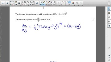 OCR C3 June 2009 q6i - A2 Maths - The Chain Rule
