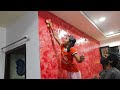 How to make Easy and simple wall texture | painting design from Hyderabad 9550708840