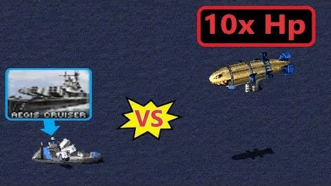 Normal Aegis vs 10xHp Kirov - Red Alert 2