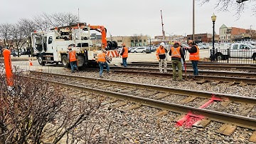 BNSF Railway Rail Repair, Unit Grain East, MT PRB COAL West, LaGrange, Illinois, November 20, 2025