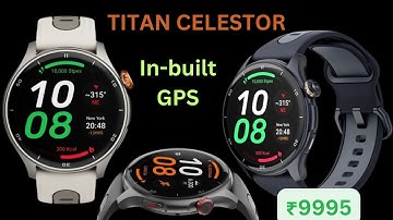 Titan Celestor Advanced GPS & Barometer3.6 CM AMOLED Display with AOD Piezoelectric Functional Crown