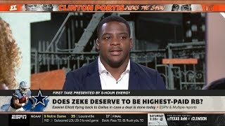 Espn First Take 2-Time Pro Bowl Clinton Portis Does Zeke Deserve To Be Highest-Paid Rb?