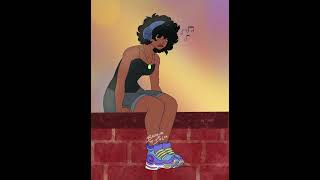 Brick Wall Sitting; Brooklyn De Lon; Procreate; 2022