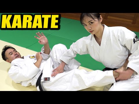 Karate girl tries the very practical \