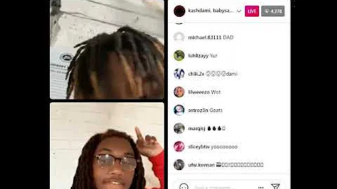 Kashdami Beats Up Baby Santana (Instagram Live 6/26/21)