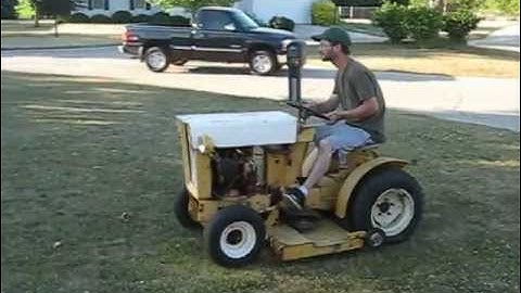 1962 cub cadet original first drive shaky video 2min of driving in circle