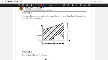Centroid of a composite area #examples 2