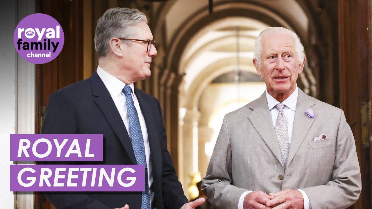 Prime Minister Keir Starmer Greets King Charles As He Arrives at EPC Summit