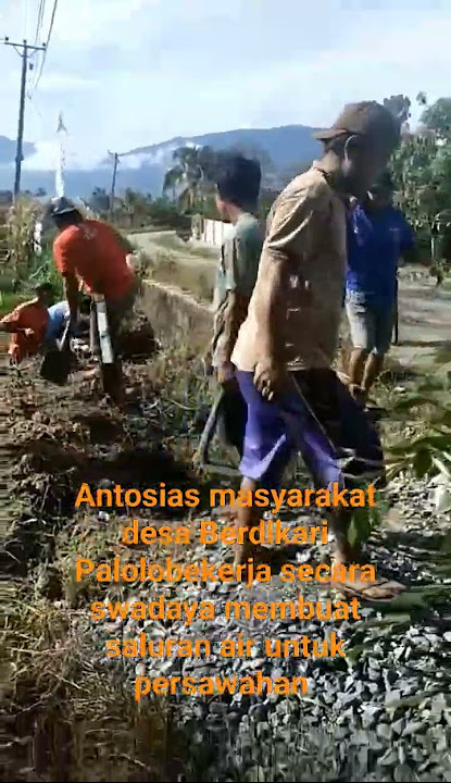 Kerja sukarela masyarakat desa Berdikari (Channe@Petaniusil)